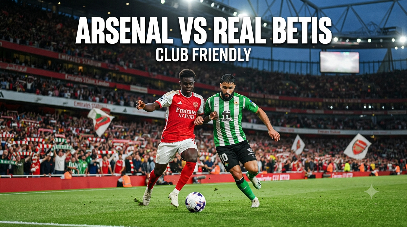 Arsenal vs Real Betis Club Friendly Dini Hari Ini Pukul 01.30 WIB di Tigoals – Pertandingan Persahabatan Sarat Hiburan
